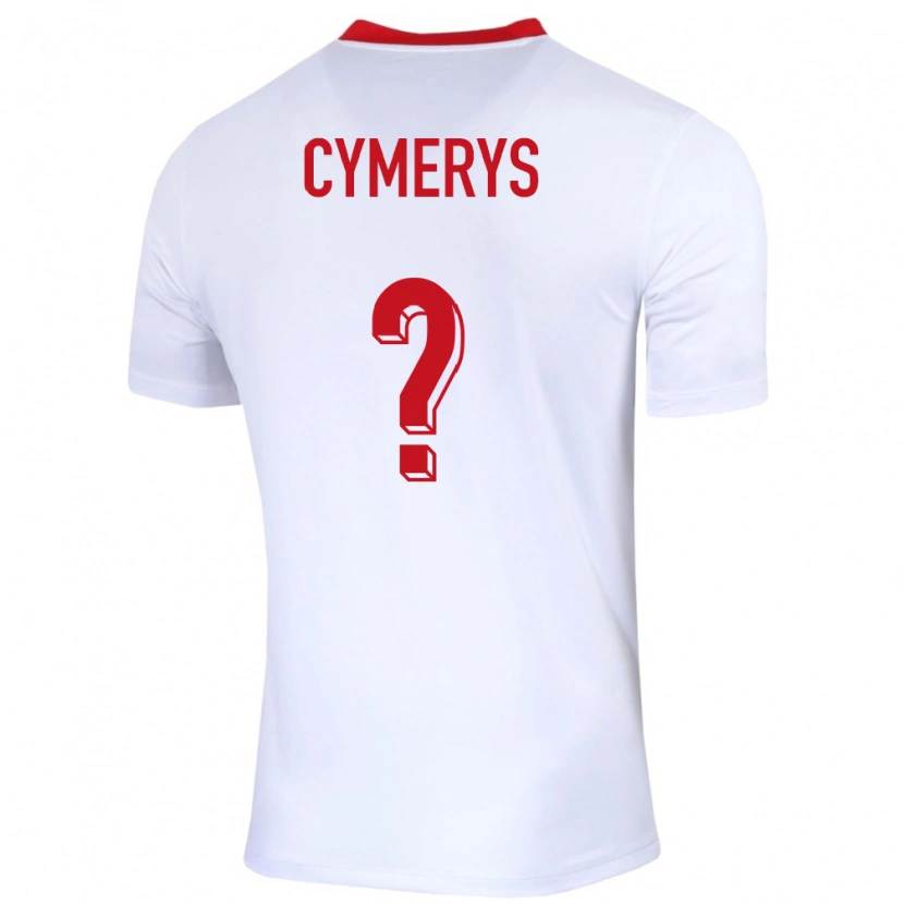 Danxen Mujer Camiseta Polonia Konrad Cymerys #0 Blanco 1ª Equipación 24-26 La Camisa México