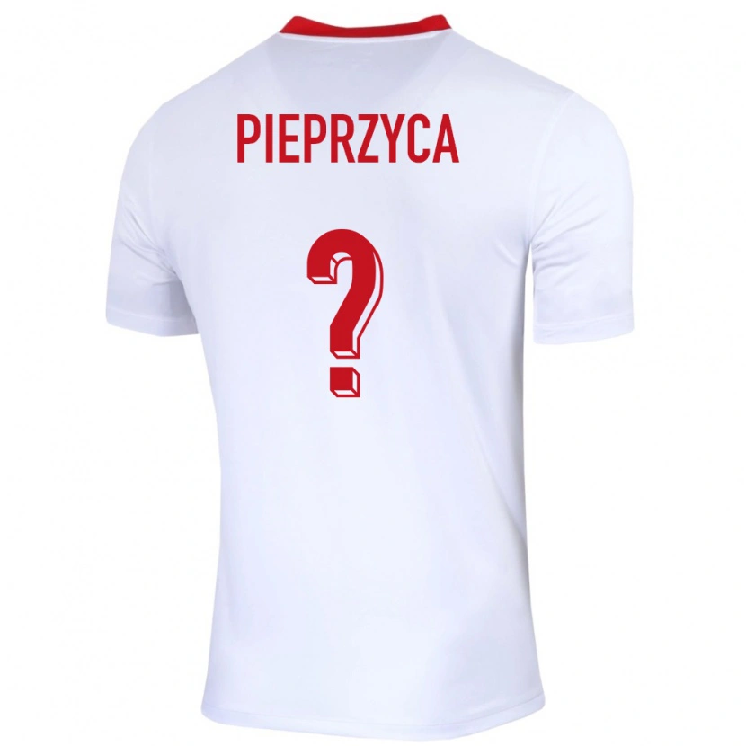 Danxen Mujer Camiseta Polonia Igor Pieprzyca #0 Blanco 1ª Equipación 24-26 La Camisa México