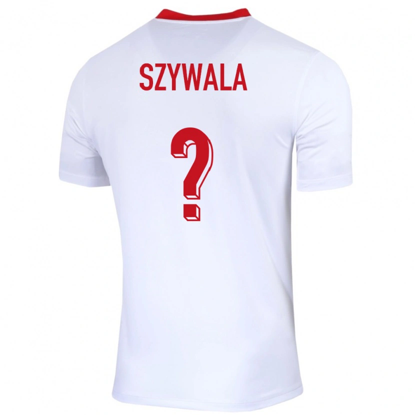 Danxen Mujer Camiseta Polonia Bartosz Szywala #0 Blanco 1ª Equipación 24-26 La Camisa México