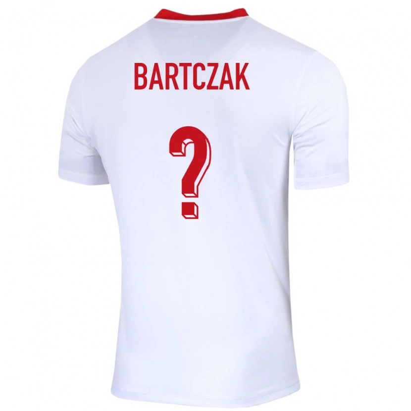 Danxen Mujer Camiseta Polonia Piotr Bartczak #0 Blanco 1ª Equipación 24-26 La Camisa México
