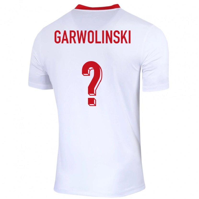 Danxen Mujer Camiseta Polonia Adam Garwolinski #0 Blanco 1ª Equipación 24-26 La Camisa México