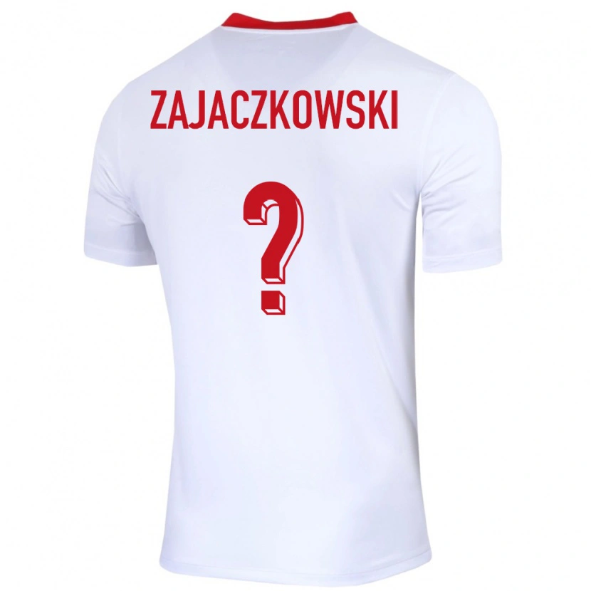 Danxen Mujer Camiseta Polonia Lukasz Zajaczkowski #0 Blanco 1ª Equipación 24-26 La Camisa México