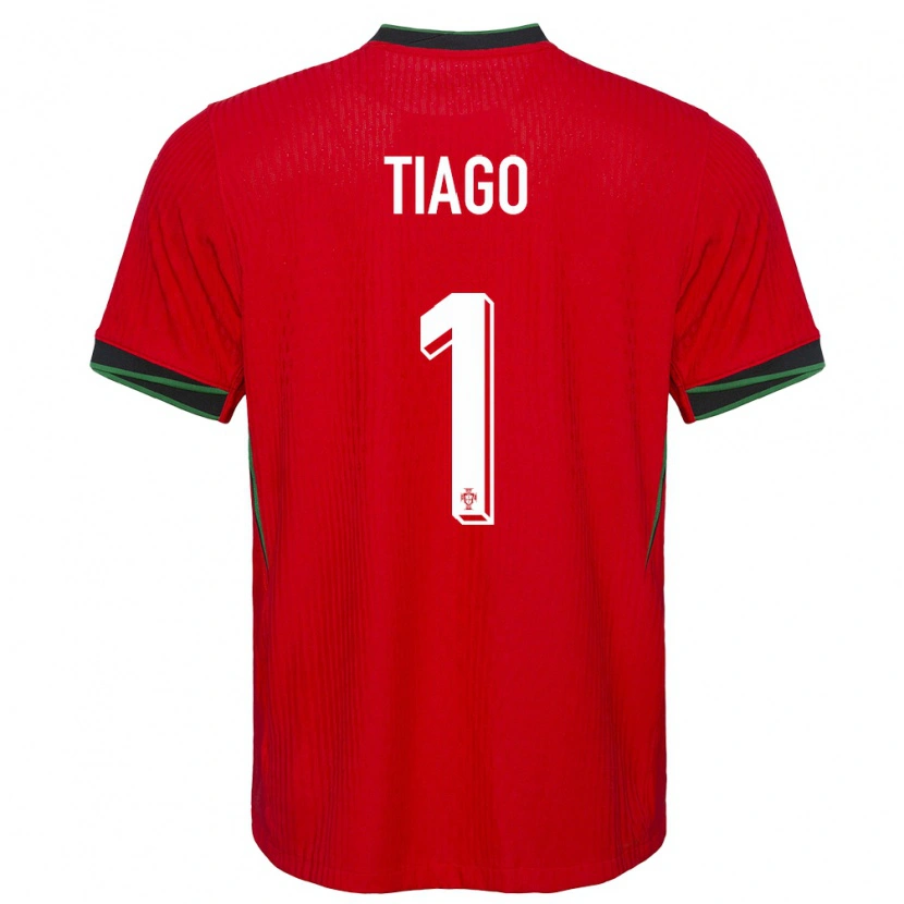 Danxen Mujer Camiseta Portugal Tiago Ferreira #1 Rojo 1ª Equipación 24-26 La Camisa México