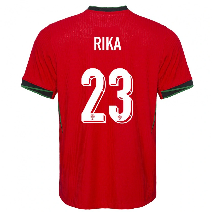 Danxen Mujer Camiseta Portugal Rika #23 Rojo 1ª Equipación 24-26 La Camisa México