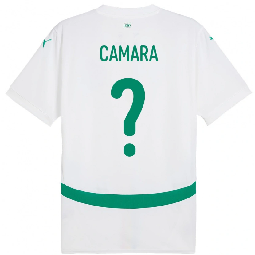 Danxen Mujer Camiseta Senegal Famara Camara #0 Blanco 1ª Equipación 24-26 La Camisa México