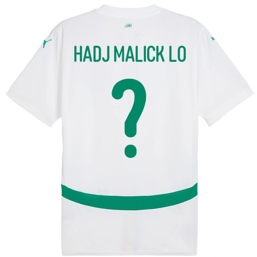 Danxen Mujer Camiseta Senegal El Hadj Malick Lo #0 Blanco 1ª Equipación 24-26 La Camisa México