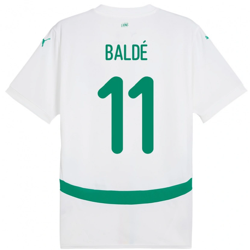 Danxen Mujer Camiseta Senegal Haby Balde #11 Blanco 1ª Equipación 24-26 La Camisa México
