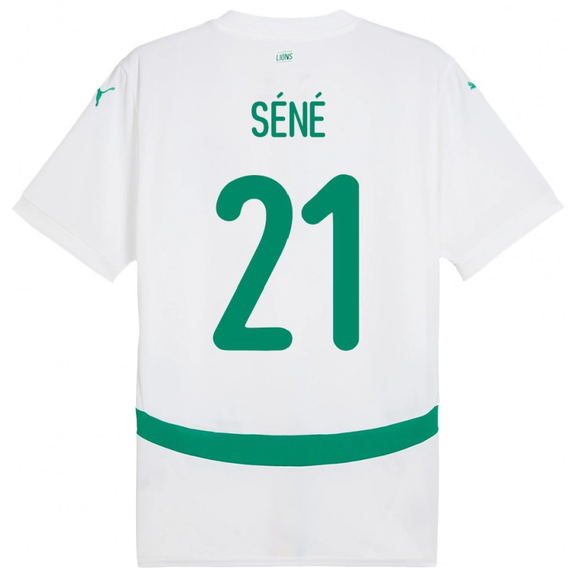 Danxen Mujer Camiseta Senegal Tening Sene #21 Blanco 1ª Equipación 24-26 La Camisa México