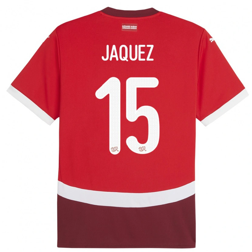 Danxen Mujer Camiseta Suiza Luca Jaquez #15 Rojo 1ª Equipación 24-26 La Camisa México