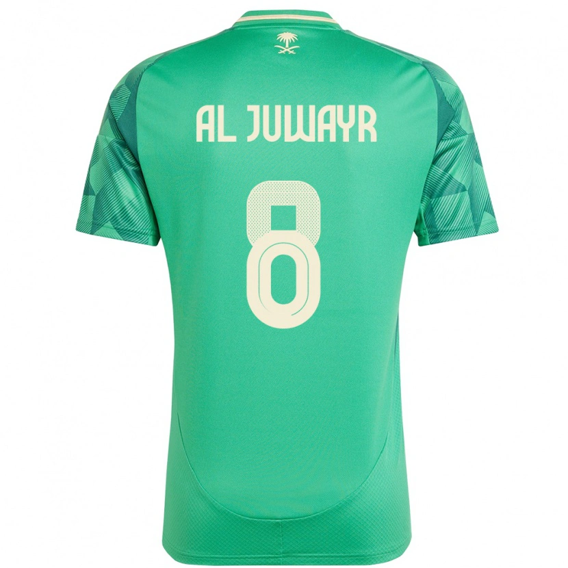 Danxen Mujer Camiseta Arabia Saudita Musab Al-Juwayr #8 Verde 1ª Equipación 24-26 La Camisa México