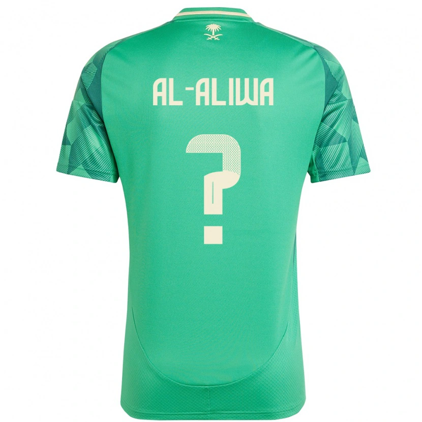 Danxen Mujer Camiseta Arabia Saudita Abdulaziz Al-Aliwa #0 Verde 1ª Equipación 24-26 La Camisa México