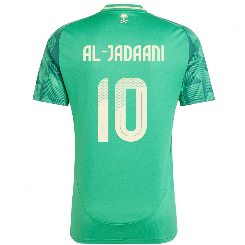 Danxen Mujer Camiseta Arabia Saudita Nawaf Al-Jadaani #10 Verde 1ª Equipación 24-26 La Camisa México