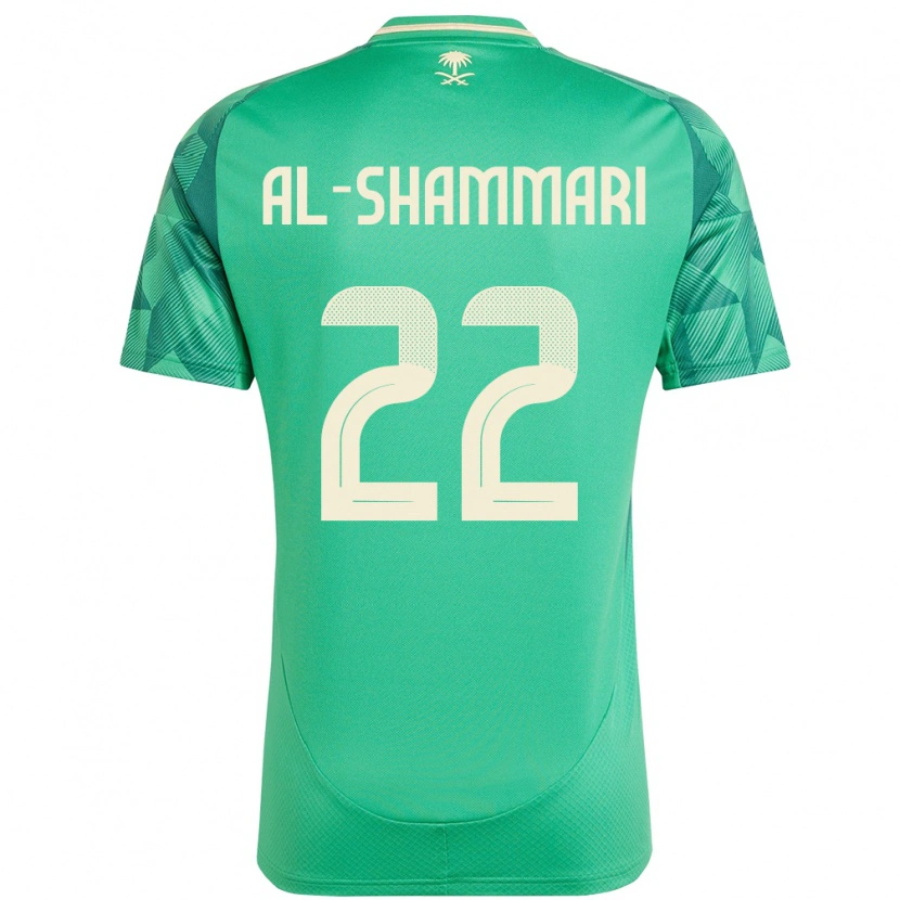 Danxen Mujer Camiseta Arabia Saudita Affas Al-Shammari #22 Verde 1ª Equipación 24-26 La Camisa México