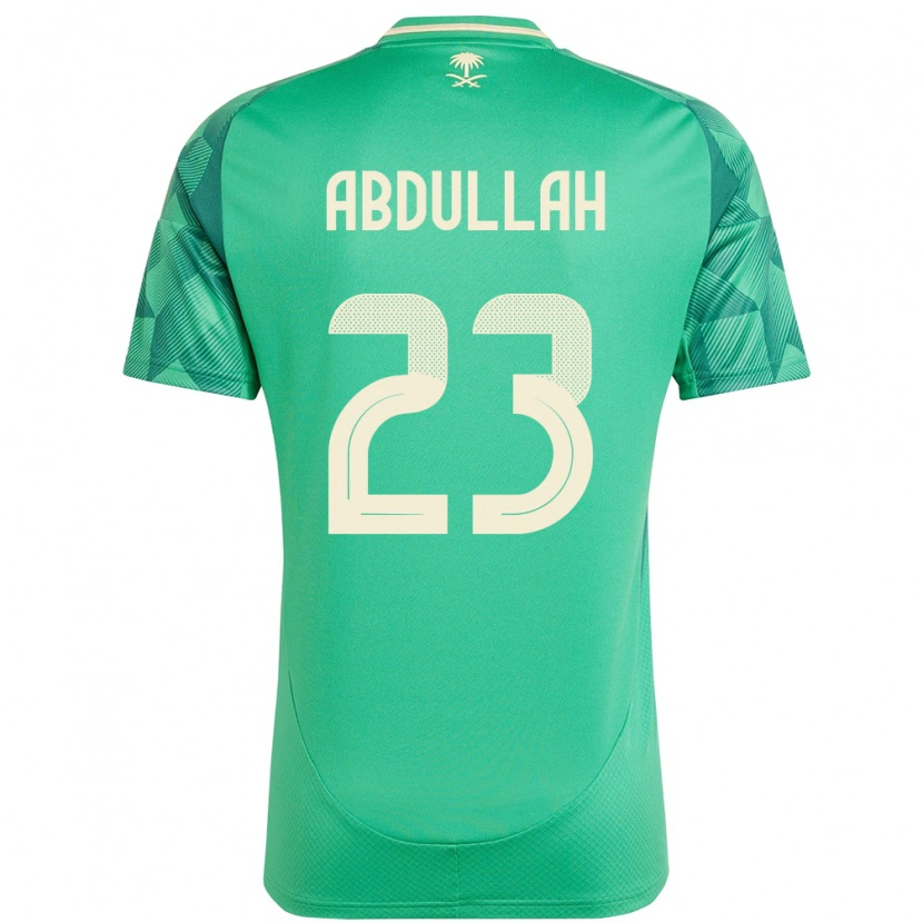 Danxen Mujer Camiseta Arabia Saudita Nawaf Abdullah #23 Verde 1ª Equipación 24-26 La Camisa México