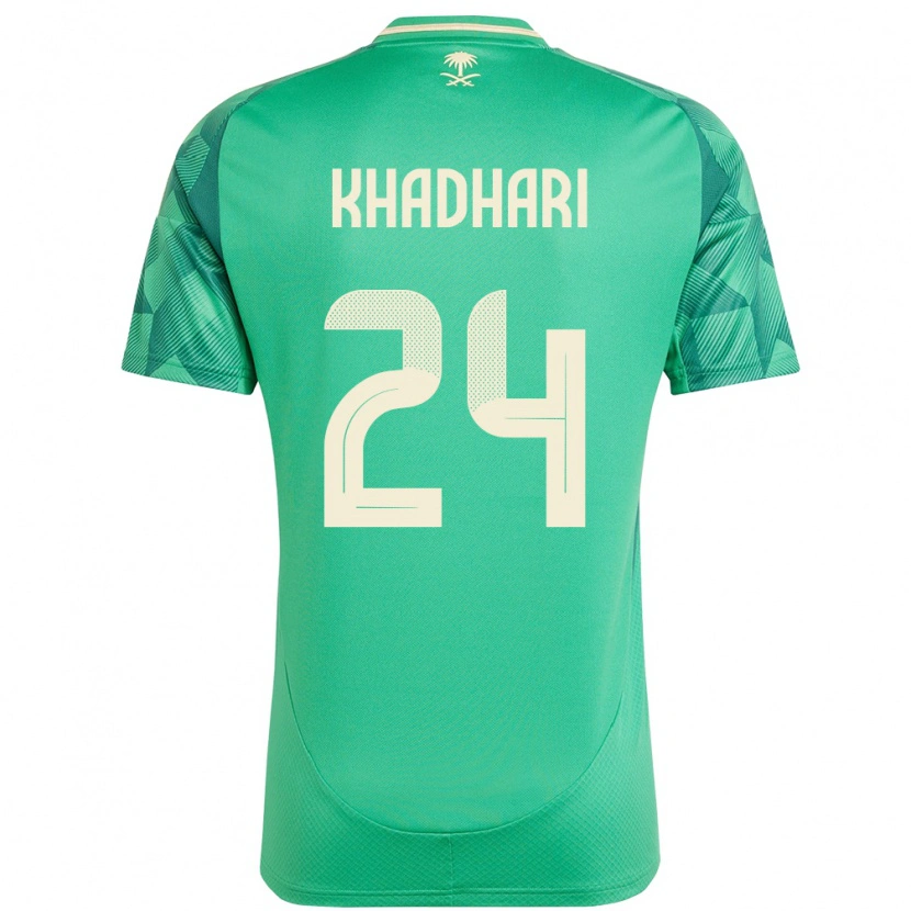 Danxen Mujer Camiseta Arabia Saudita Murad Khadhari #24 Verde 1ª Equipación 24-26 La Camisa México