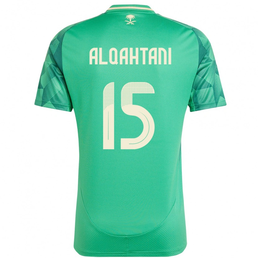 Danxen Mujer Camiseta Arabia Saudita Mohammed Alqahtani #15 Verde 1ª Equipación 24-26 La Camisa México