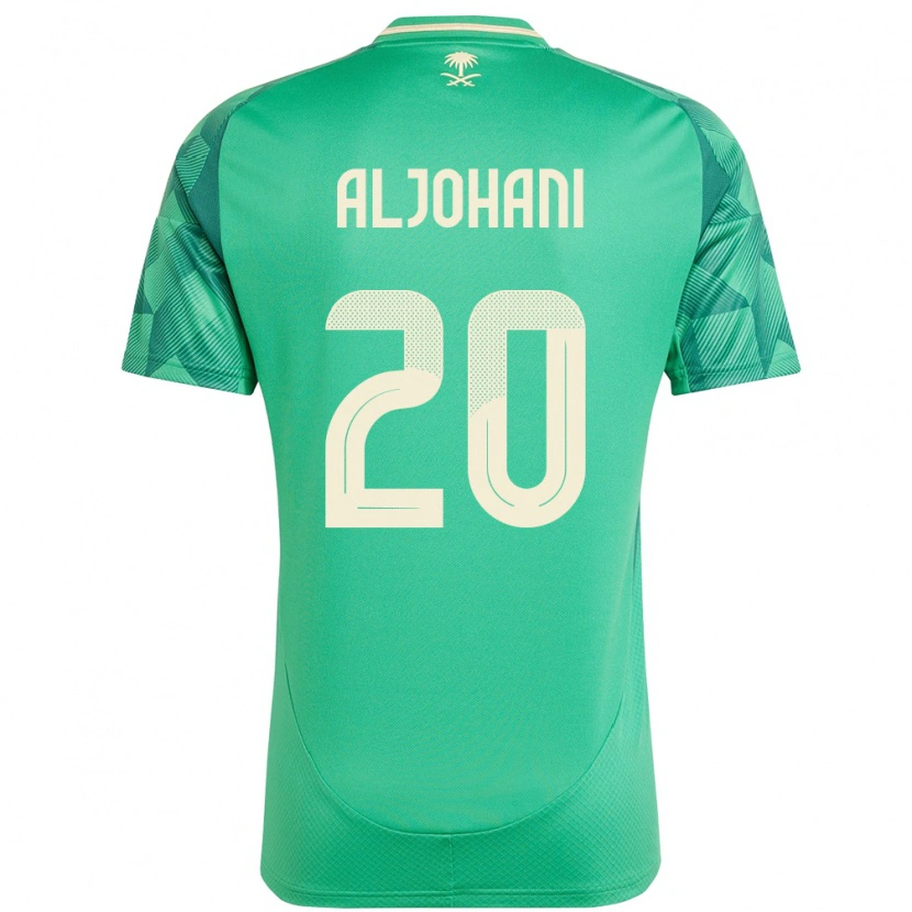Danxen Mujer Camiseta Arabia Saudita Ziyad Aljohani #20 Verde 1ª Equipación 24-26 La Camisa México