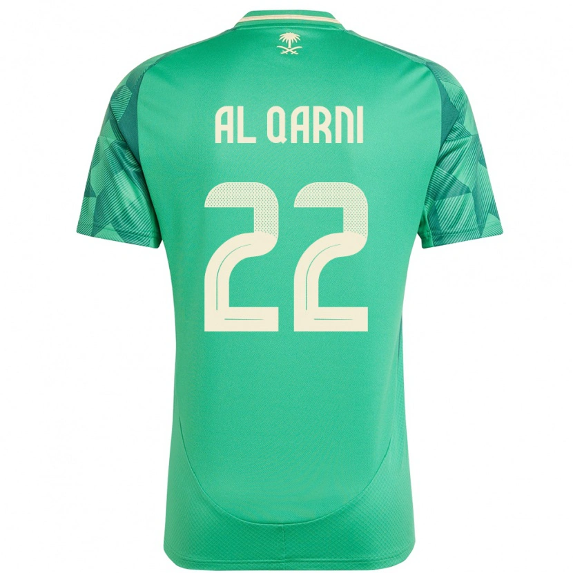 Danxen Mujer Camiseta Arabia Saudita Fawaz Al Qarni #22 Verde 1ª Equipación 24-26 La Camisa México