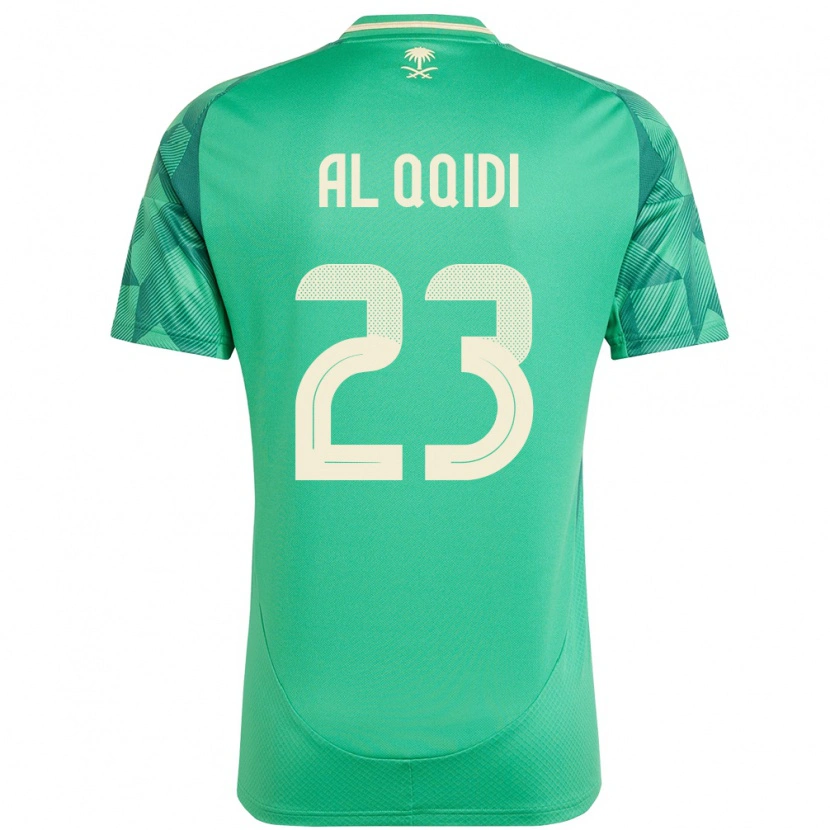 Danxen Mujer Camiseta Arabia Saudita Nawaf Al Qqidi #23 Verde 1ª Equipación 24-26 La Camisa México