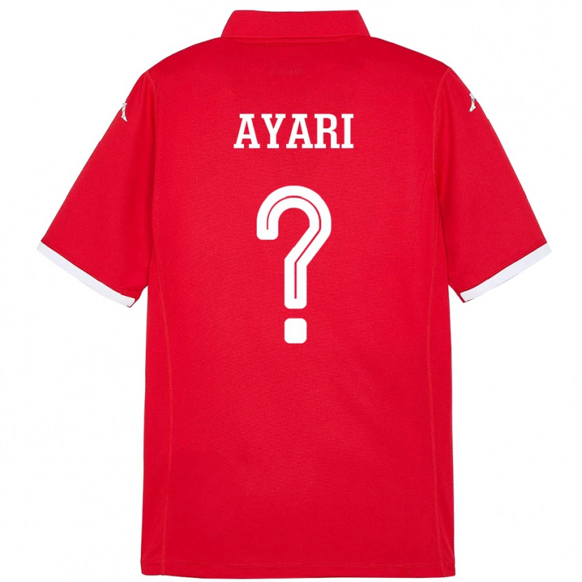 Danxen Mujer Camiseta Túnez Khalil Ayari #0 Rojo 1ª Equipación 24-26 La Camisa México