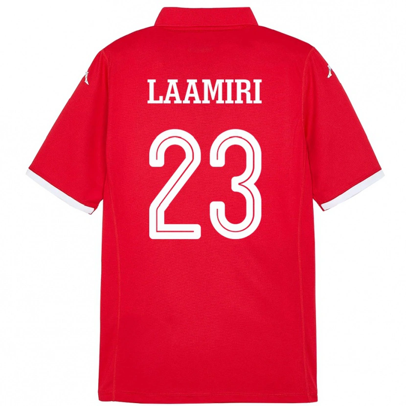 Danxen Mujer Camiseta Túnez Soumaya Laamiri #23 Rojo 1ª Equipación 24-26 La Camisa México