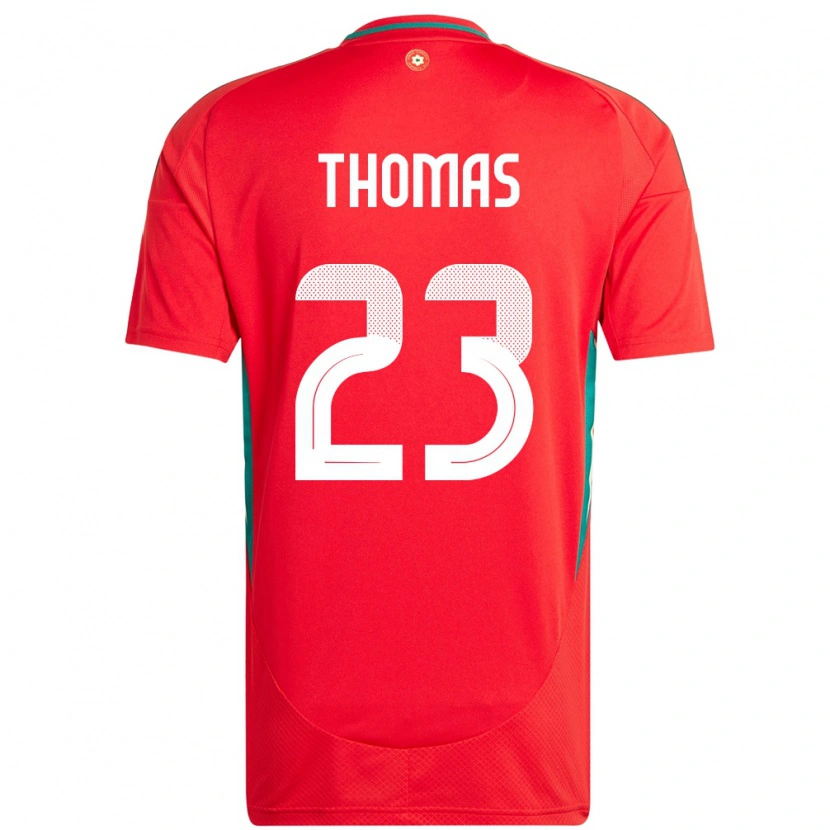 Danxen Mujer Camiseta Gales Isaac Thomas #23 Rojo 1ª Equipación 24-26 La Camisa México