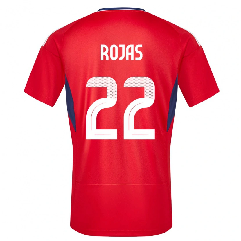 Danxen Mujer Camiseta Costa Rica Andy Rojas #22 Rojo 1ª Equipación 24-26 La Camisa México