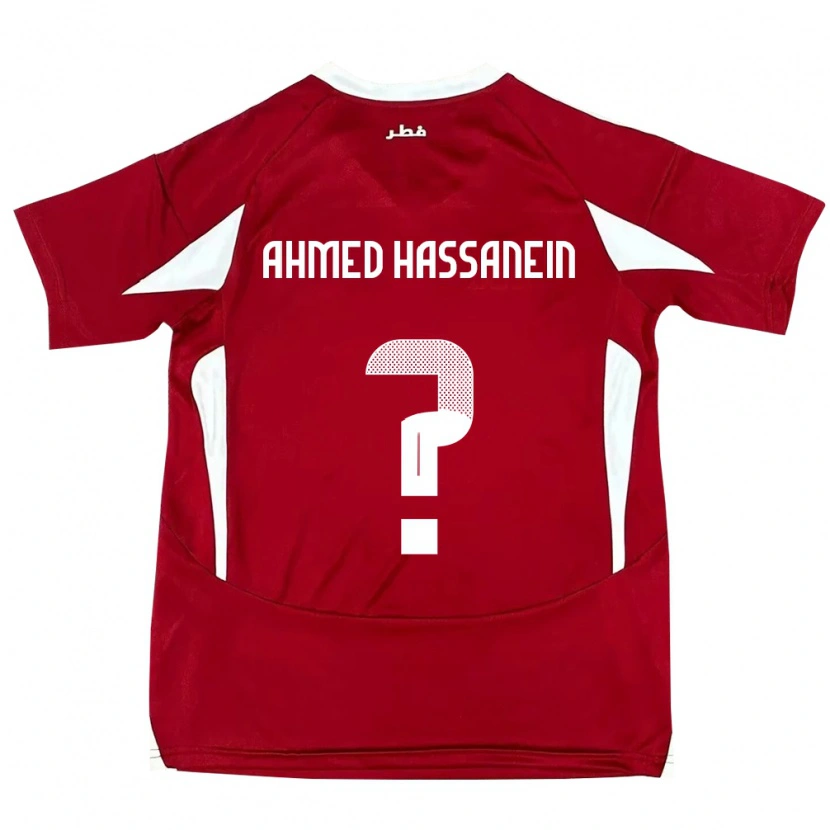 Danxen Mujer Camiseta Catar Seifeldin Ahmed Hassanein #0 Rojo 1ª Equipación 24-26 La Camisa México