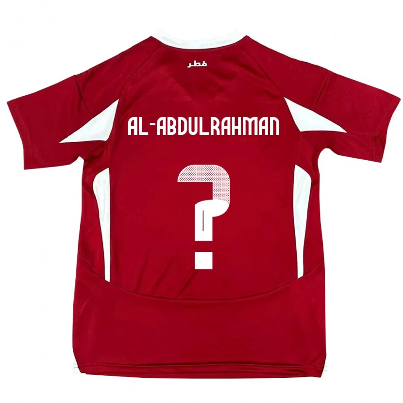 Danxen Mujer Camiseta Catar Sultan Majed Al-Abdulrahman #0 Rojo 1ª Equipación 24-26 La Camisa México