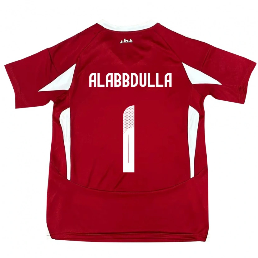 Danxen Mujer Camiseta Catar Latifa Alabbdulla #1 Rojo 1ª Equipación 24-26 La Camisa México