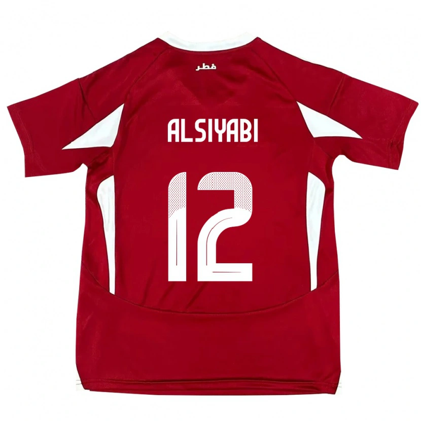 Danxen Mujer Camiseta Catar Shaima Alsiyabi #12 Rojo 1ª Equipación 24-26 La Camisa México