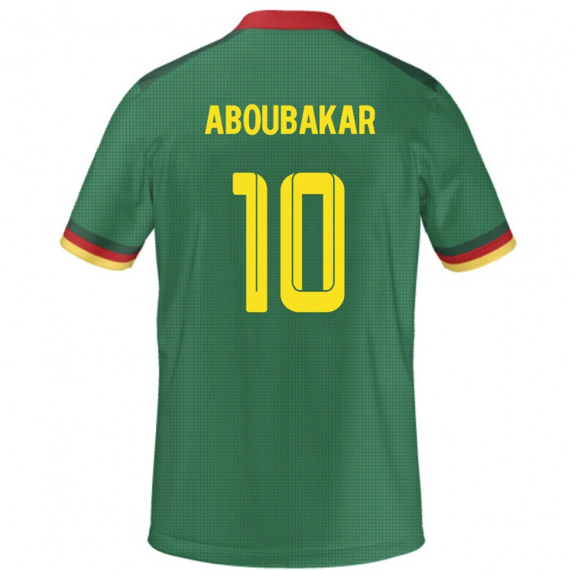 Danxen Mujer Camiseta Camerún Vincent Aboubakar #10 Verde 1ª Equipación 24-26 La Camisa México