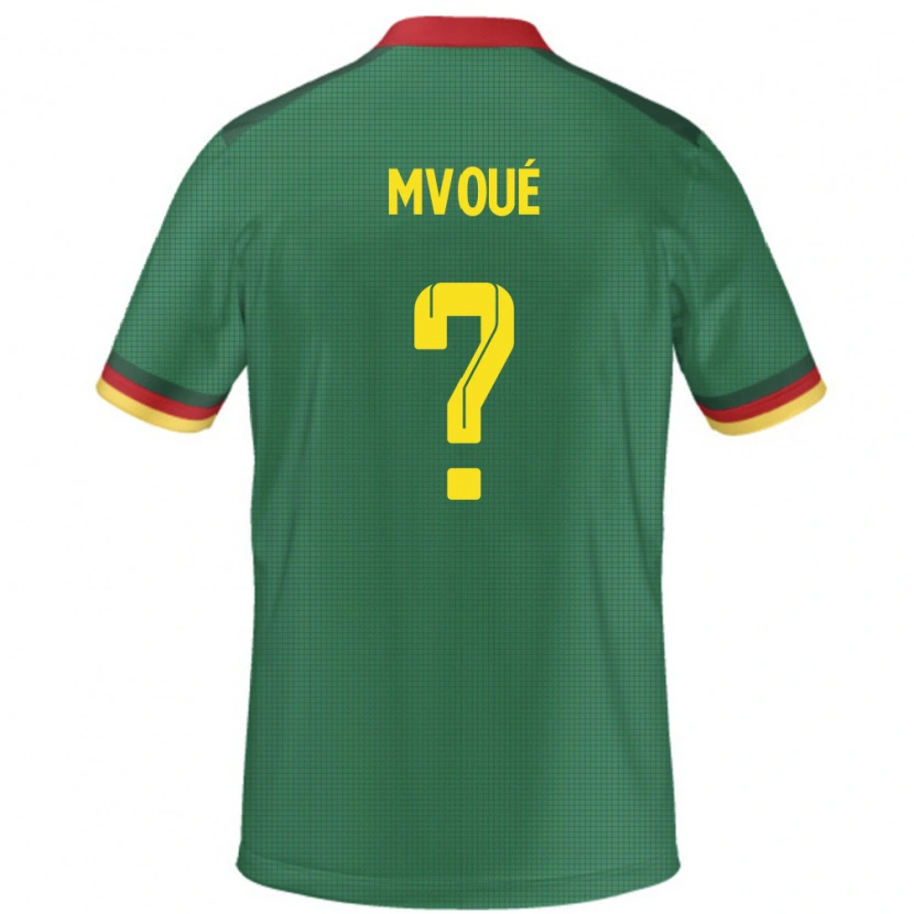 Danxen Mujer Camiseta Camerún Steve Mvoué #0 Verde 1ª Equipación 24-26 La Camisa México