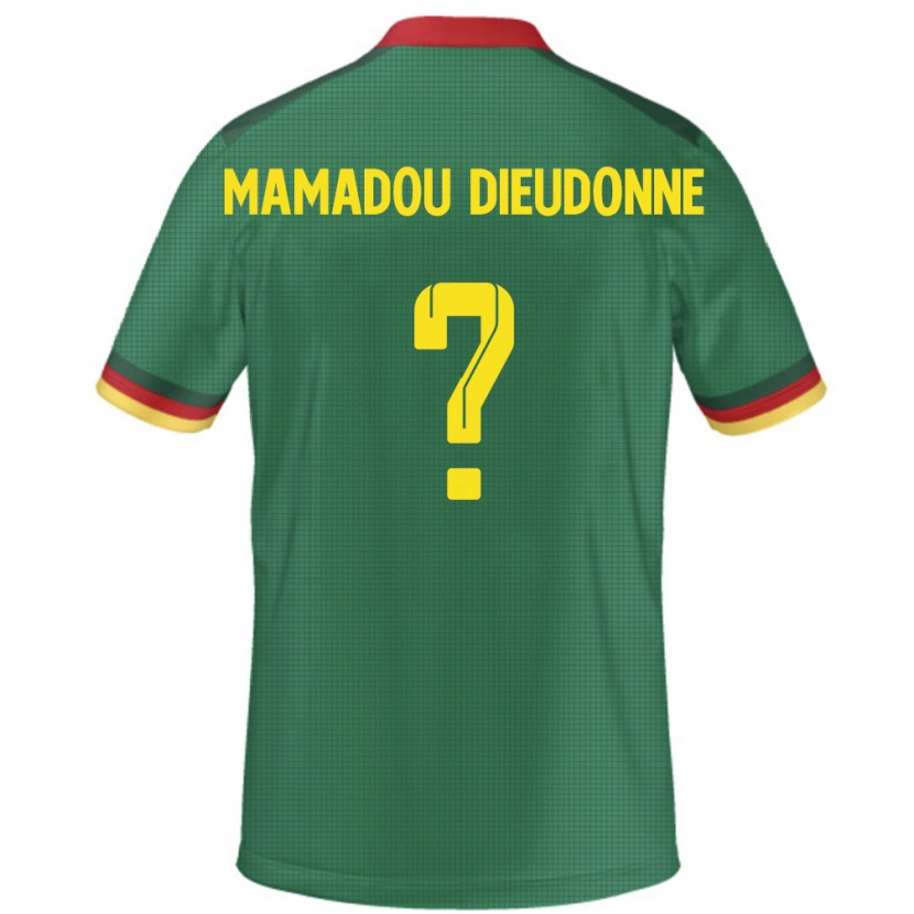 Danxen Mujer Camiseta Camerún Malik Mamadou Dieudonne #0 Verde 1ª Equipación 24-26 La Camisa México
