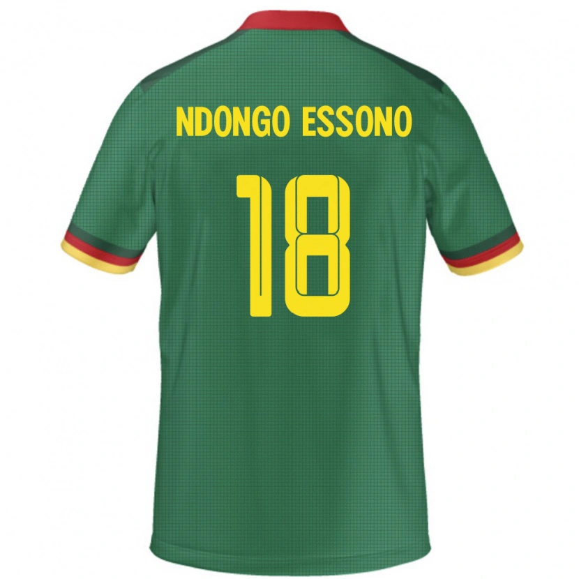 Danxen Mujer Camiseta Camerún Rodrigue Dipanda Ndongo Essono #18 Verde 1ª Equipación 24-26 La Camisa México