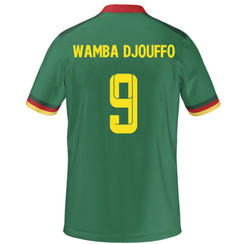 Danxen Mujer Camiseta Camerún Leonel Wamba Djouffo #9 Verde 1ª Equipación 24-26 La Camisa México