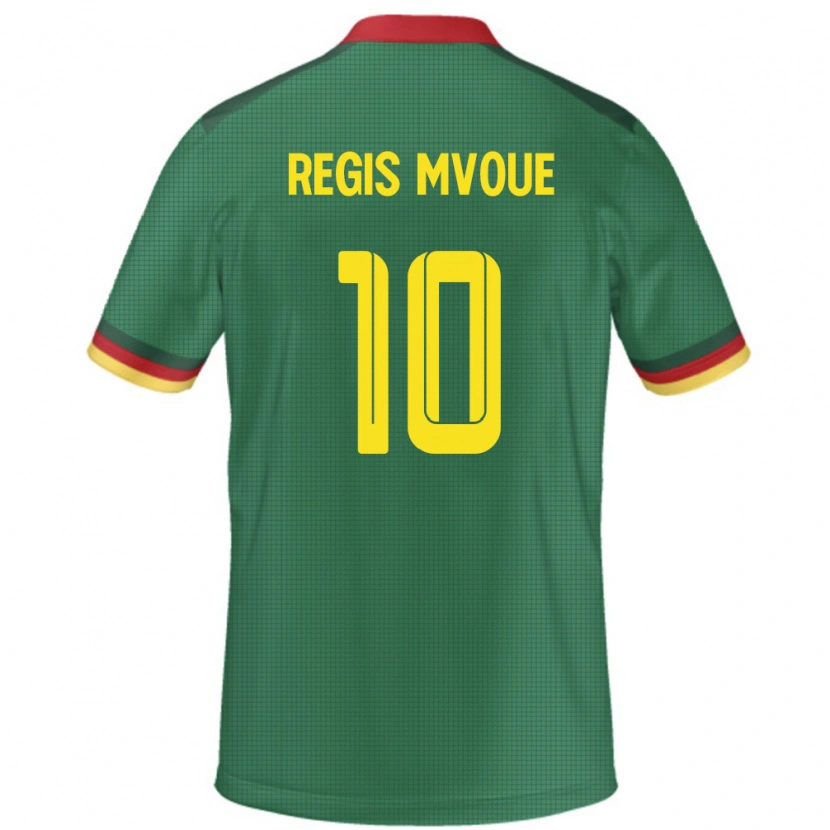 Danxen Mujer Camiseta Camerún Steve Regis Mvoue #10 Verde 1ª Equipación 24-26 La Camisa México
