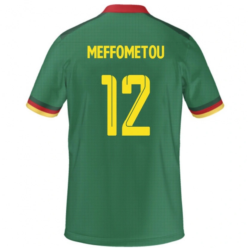 Danxen Mujer Camiseta Camerún Falonne Meffometou #12 Verde 1ª Equipación 24-26 La Camisa México