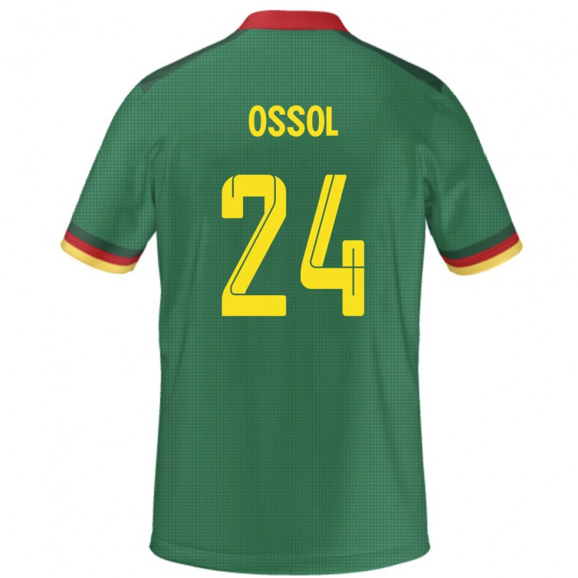 Danxen Mujer Camiseta Camerún Kevine Ossol #24 Verde 1ª Equipación 24-26 La Camisa México