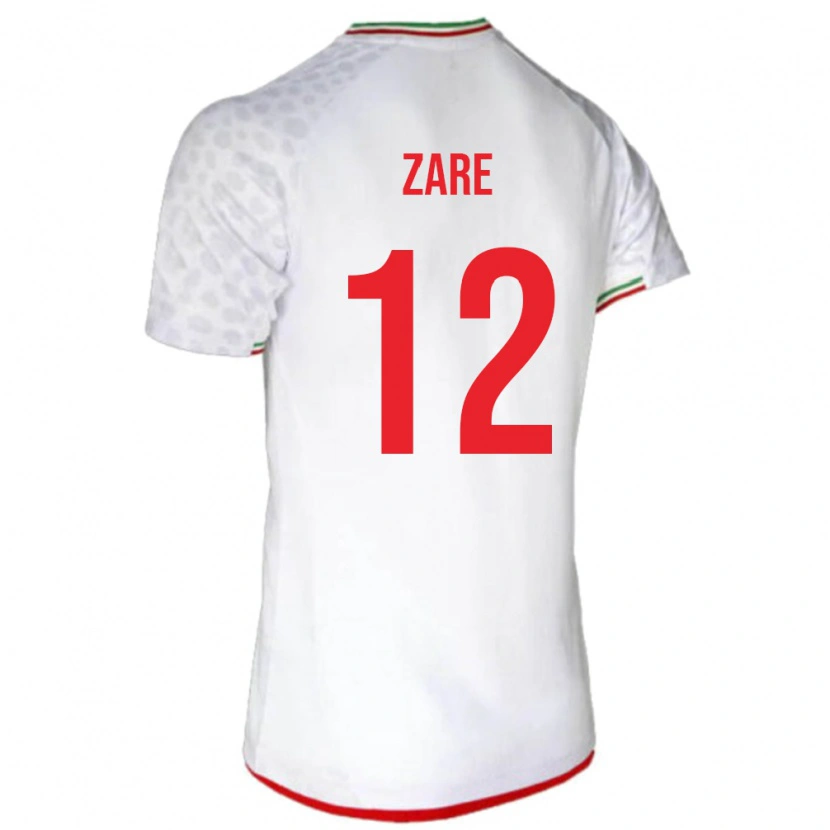 Danxen Mujer Camiseta Irán Yasin Zare #12 Blanco 1ª Equipación 24-26 La Camisa México
