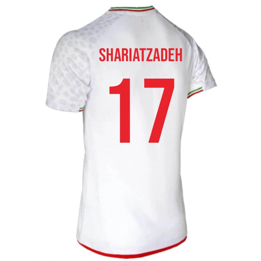 Danxen Mujer Camiseta Irán Ahmad Shariatzadeh #17 Blanco 1ª Equipación 24-26 La Camisa México