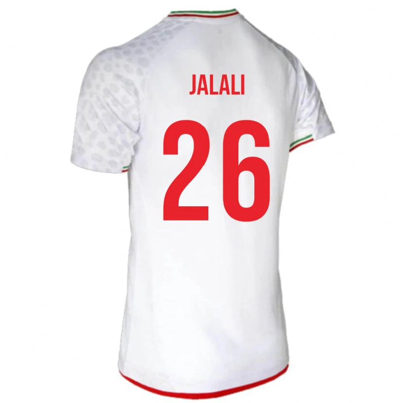 Danxen Mujer Camiseta Irán Abolfazl Jalali #26 Blanco 1ª Equipación 24-26 La Camisa México