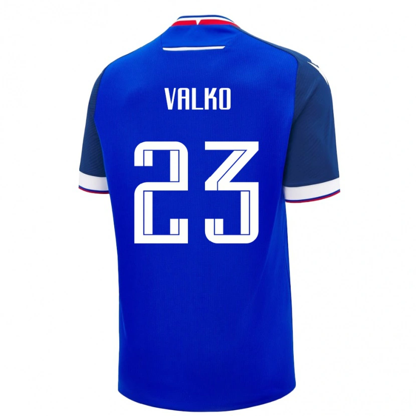 Danxen Mujer Camiseta Eslovaquia Bruno Valko #23 Azul 1ª Equipación 24-26 La Camisa México