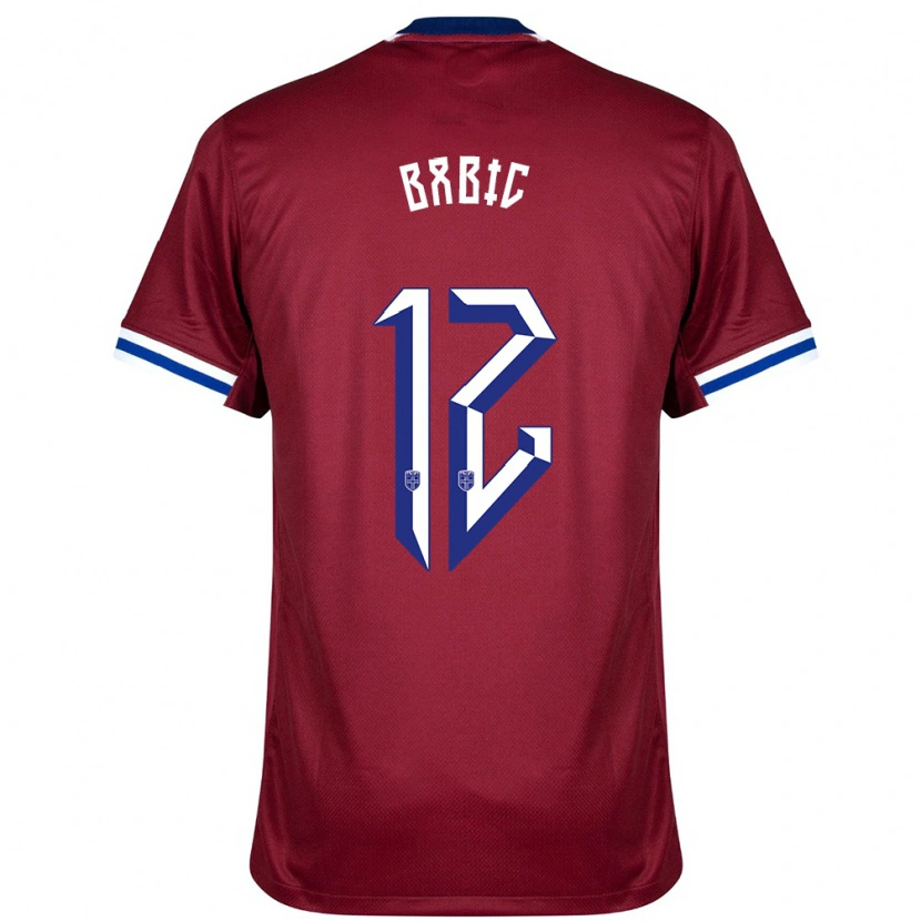Danxen Mujer Camiseta Noruega Lazar Babic #12 Rojo Azul Blanco 1ª Equipación 24-26 La Camisa México