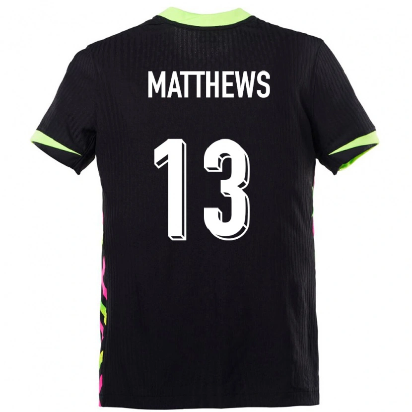 Danxen Mujer Camiseta Australia Hayden Matthews #13 Azul Oscuro 2ª Equipación 24-26 La Camisa México