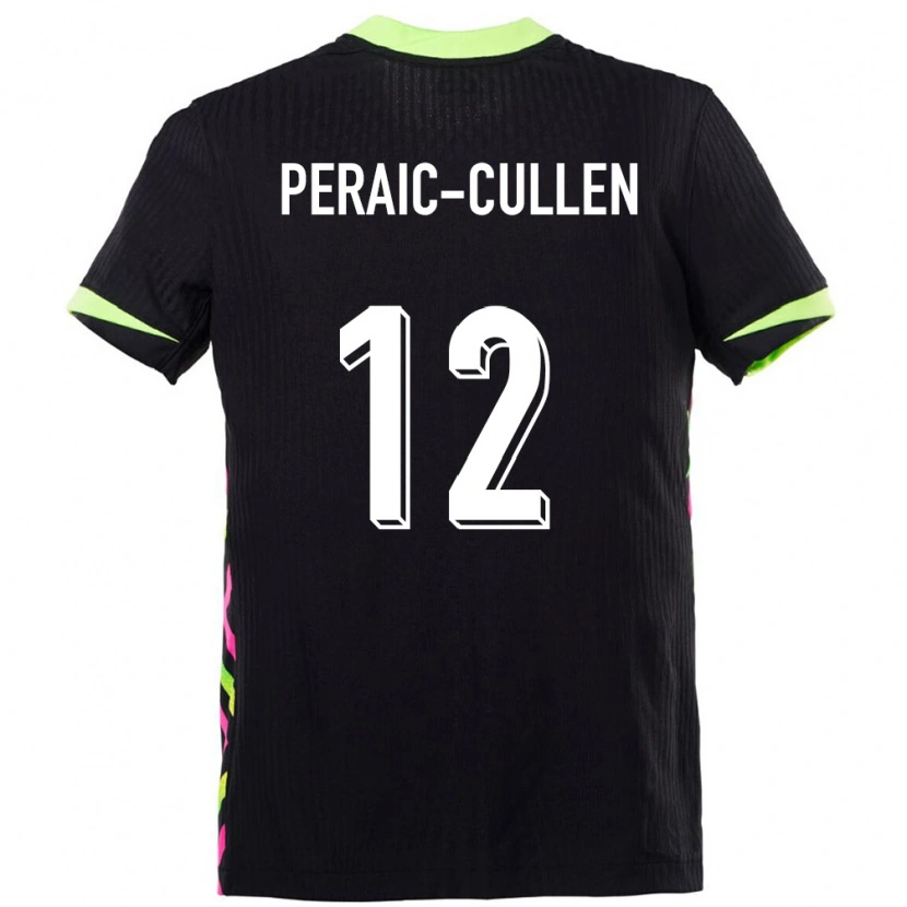 Danxen Mujer Camiseta Australia Dylan Peraić-Cullen #12 Azul Oscuro 2ª Equipación 24-26 La Camisa México
