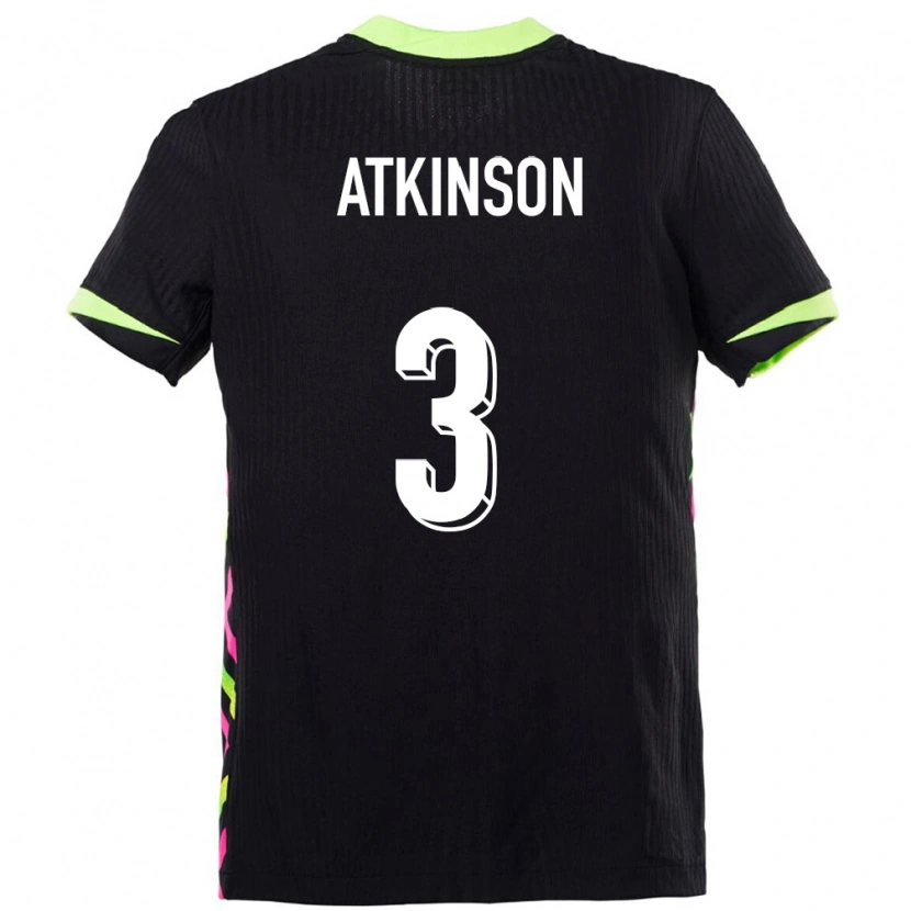 Danxen Mujer Camiseta Australia Nathaniel Atkinson #3 Azul Oscuro 2ª Equipación 24-26 La Camisa México