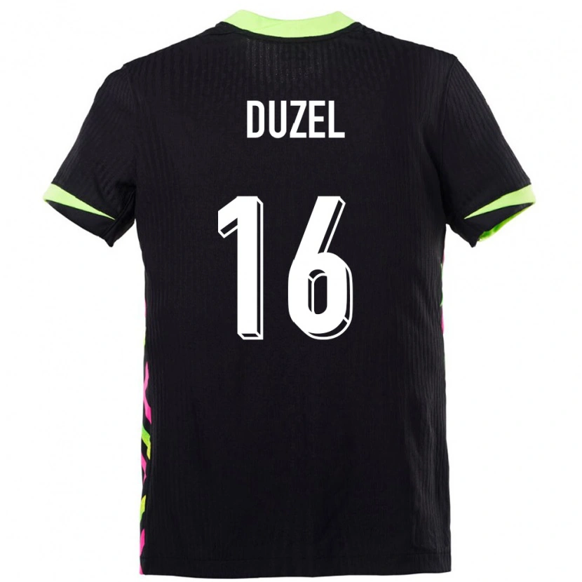 Danxen Mujer Camiseta Australia Luke Duzel #16 Azul Oscuro 2ª Equipación 24-26 La Camisa México