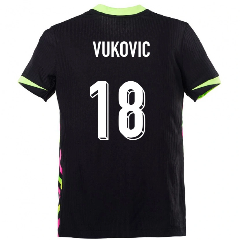 Danxen Mujer Camiseta Australia Danny Vukovic #18 Azul Oscuro 2ª Equipación 24-26 La Camisa México