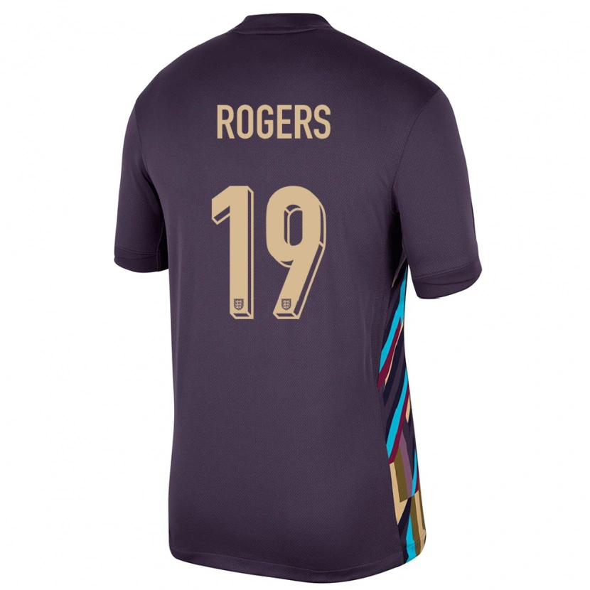 Danxen Mujer Camiseta Inglaterra Morgan Rogers #19 Pasa Oscura 2ª Equipación 24-26 La Camisa México